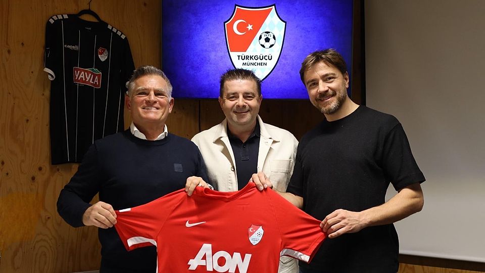 Türkgücü München stellt sich neu auf: Rainer Elfinger übernimmt als Sportlicher Leiter (l.), Slaven Skeledzic kehrt auf den Trainerposten zurück, Serdar Yilmaz bleibt weiterhin im Vorstand.