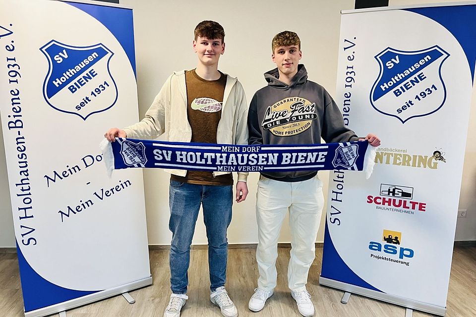 Zwei neue Gesichter in der Landesligatruppe: Steffen Möller (links) und Jakob Eilers (rechts)