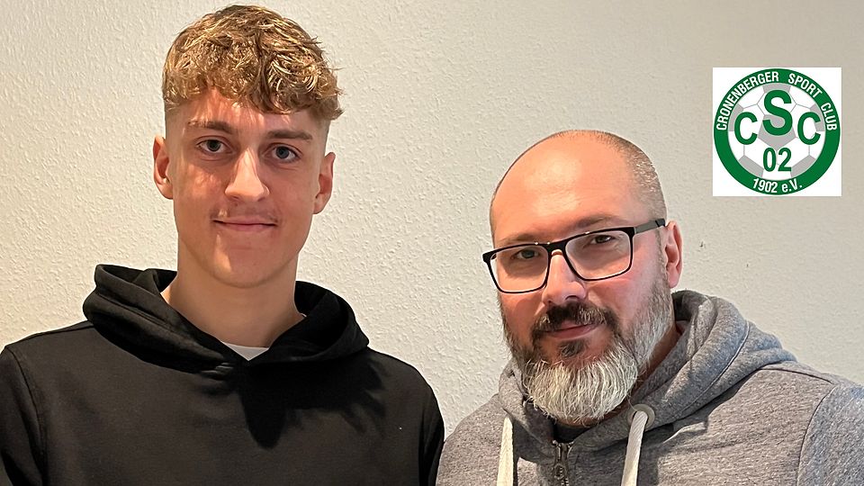 Luke Jahnke (links) mit dem Sportlichen Leiter Michele Velardi.