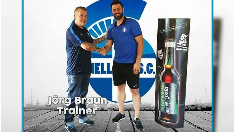 Zusammen im neu gegründeten Verein: Trainer Jörg Braun (li.) und Ilias Rantzoglou. F: privat