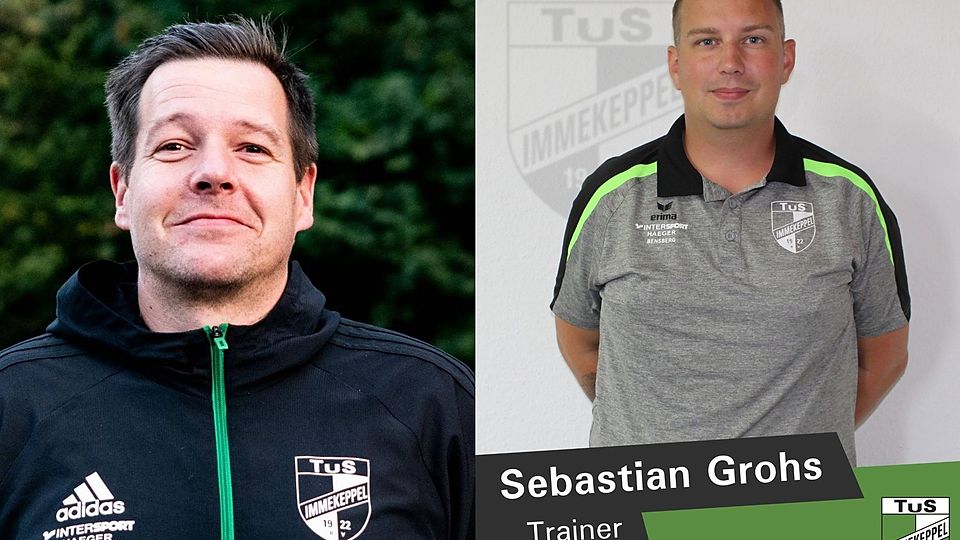Der TuS Immekeppel hat mit seinem Trainerduo Björn Jüncks und Sebastian Grohs den Aufstieg geschafft.