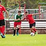 Die U19 des 1. FC Merseburg (in rot) trifft im Viertelfinale auf Dessau 05.