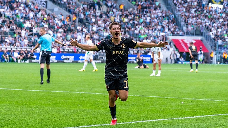 Maurice Krattenmacher traf doppelt in der Bundesliga. 