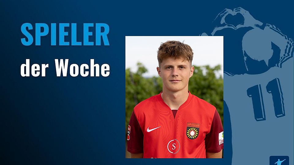 Niklas Mohr ist der »FuPaSpieler der Woche« FuPa