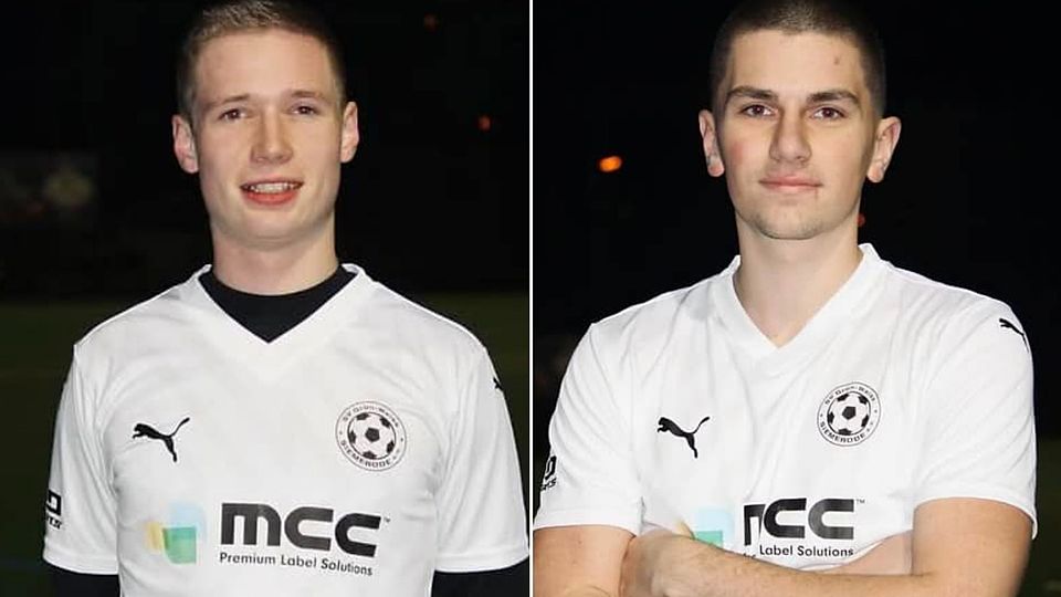 Linus Derr (links) und Angelos Lazaridis (rechts) kommen aus Heiligenstadt zum SV GW Siemerode.