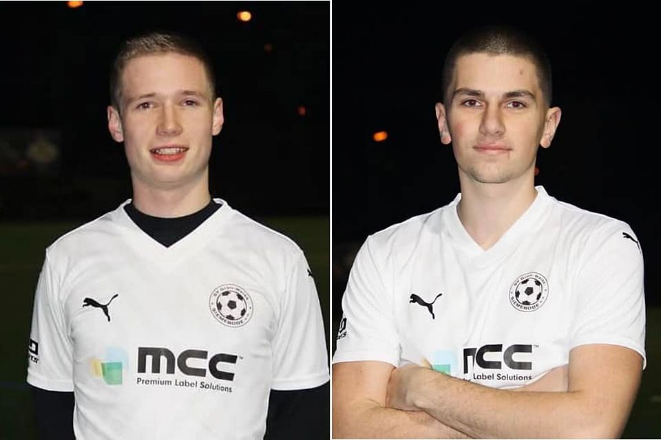 Linus Derr (links) und Angelos Lazaridis (rechts) kommen aus Heiligenstadt zum SV GW Siemerode.