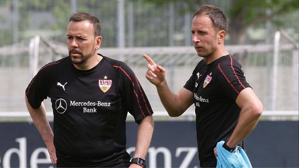Neues Trainerduo beim VfB Stuttgart II: Chefcoach Paco Vaz (li.), Assistent Tobias Rathgeb.