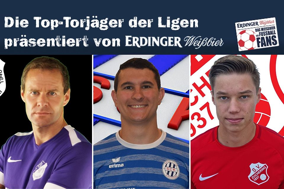 Tobias Bauer (l.), Thomas Hadler (m.) und Philip Delanowski erzielten jeweils zwei Tore für ihre Farben am ersten Spieltag.