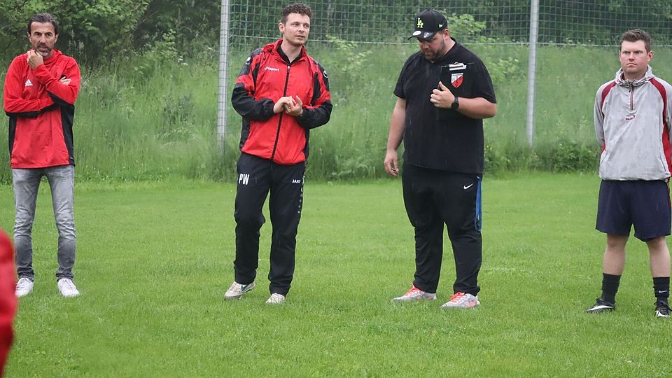 Großdeinbach in der 2. Trainingswoche, von links: Timo Cudazzo, Patrick Wahl, Sven Reinders und Michael Grimm.