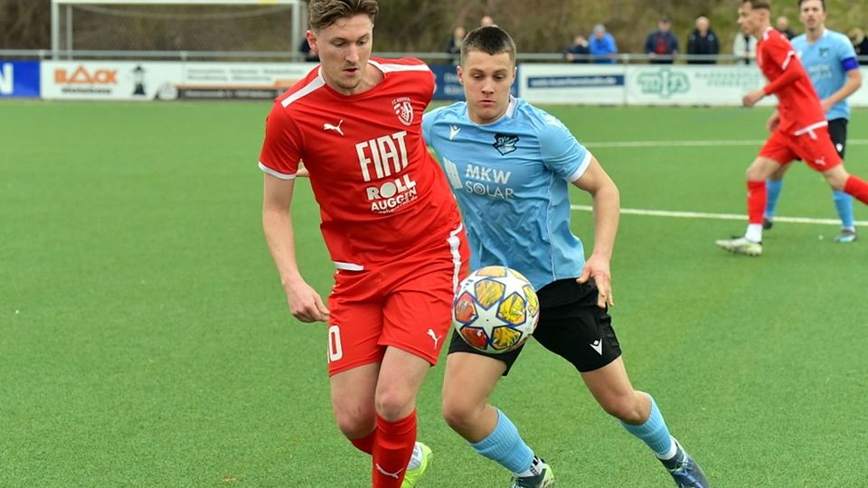 Jonathan Ehret (vorne) und der FC Auggen stehen erstmals im Halbfinale des südbadischen Verbandspokal. 