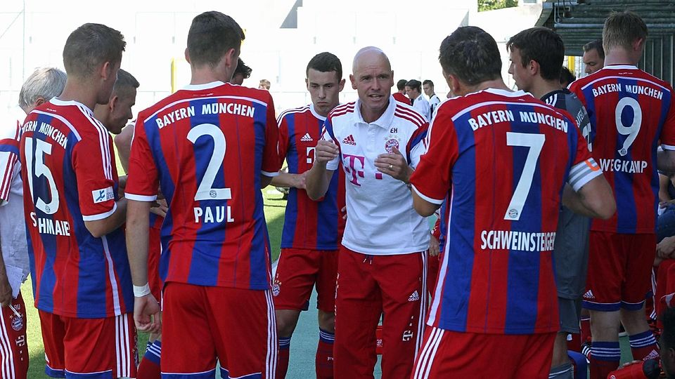 Erik ten Hag (Mitte, im weißen Shirt) war von 2013 bis 2015 Trainer des FC Bayern II.