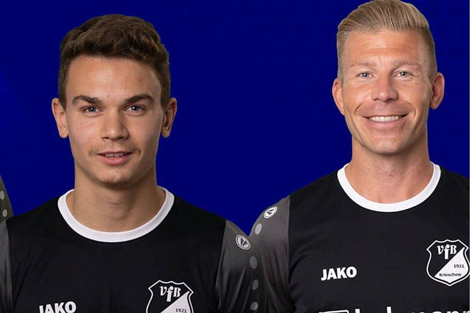 Julian Baumgarten (links) und Lars Konzack (rechts) werden den VfB Krieschow in der neuen Saison nicht mehr zur Verfügung stehen.