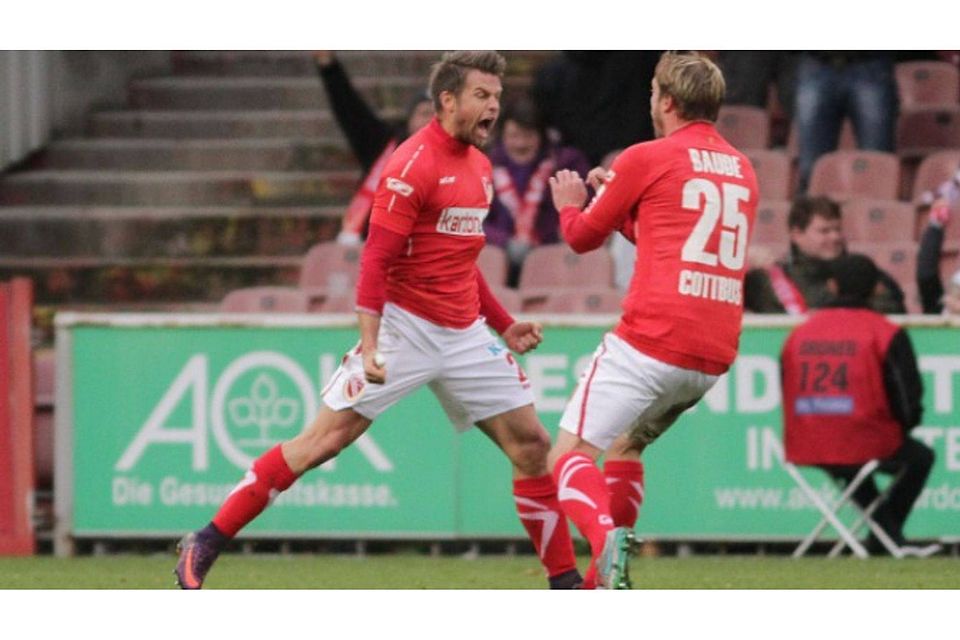 Energie Cottbus gewinnt am 14. Spieltag mit 3:0 gegen den SV Babelsberg. F: Bock