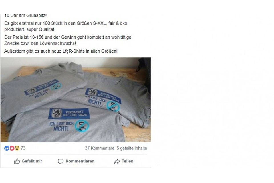 Fragwürdige Aktion: Die „Löwenfans gegen Rechts“ agitieren gegen Ismaik. Screenshot Facebook „Löwenfans gegen Rechts“