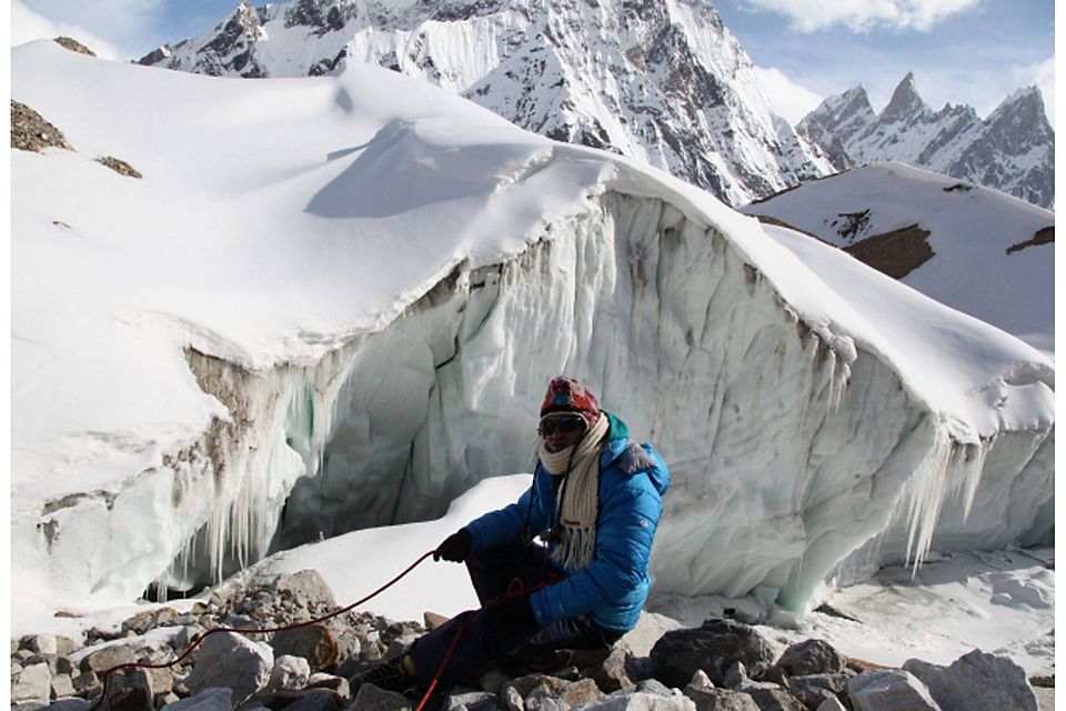 Extreme Herausforderung: Marhaba Heider Islamyar während seiner Tour auf den K2. Der Fußballer des FC Aschheim musste allerdings kurz vor dem Erreichen des Gipfels abbrechen.