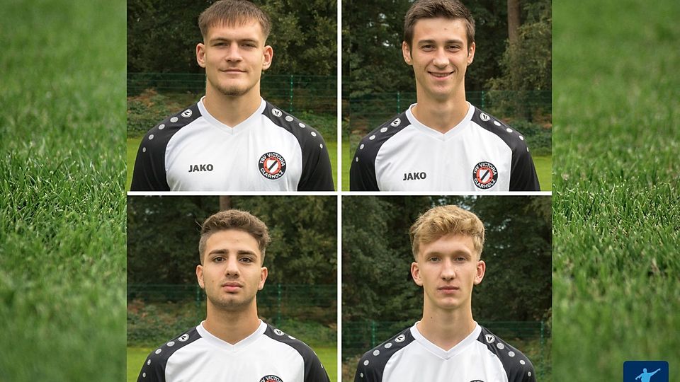 Gehören zum Oberligakader: Erik Bienek (oben links), Patryk Masiakowski (oben rechts), Philipp Aciz (unten links) und Frederik Vorjohann (unten rechts).