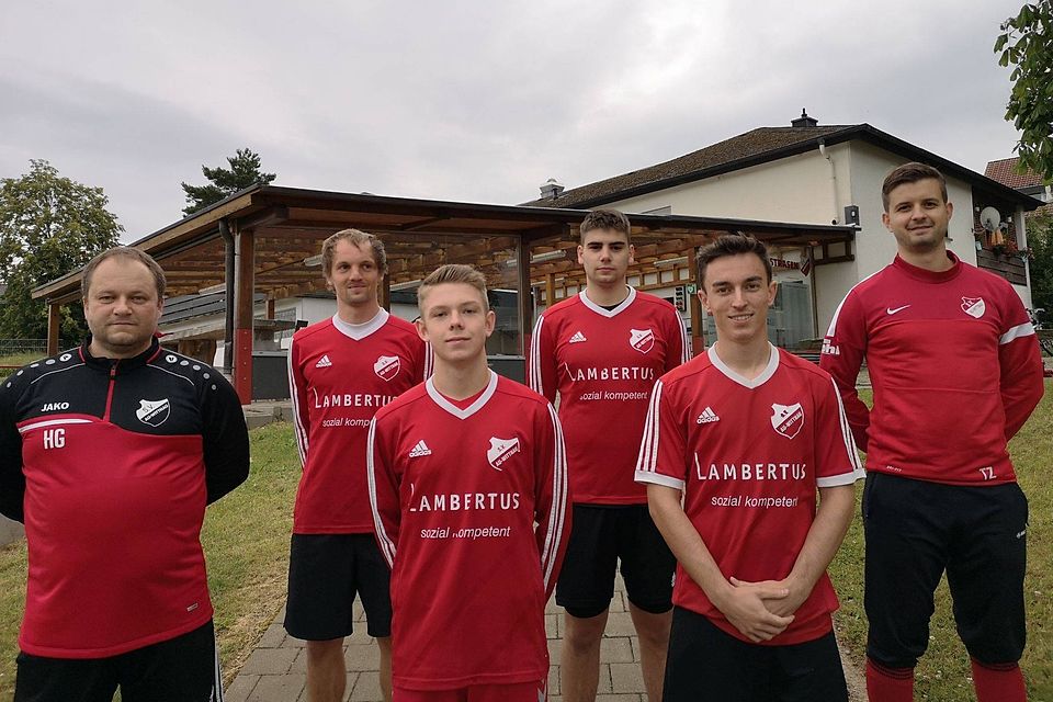 Foto von links nach rechts: Heiko Günther (Trainer), Sebastian Rapp, Kai Selinger, Christoph Köpfer, Lars Gutmann, Tobias Zimmermann (sportlicher Leiter)