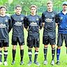 Die neuen Gesichter beim TSV Berching (von links): Simon Bogner, Maximilian Herler, Philipp Eberle, Philipp Stephan und Trainer Dominik Haußner. Ermin Kajgana fehlt (F.: Distler).