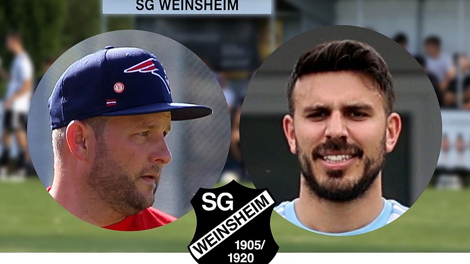 Das neue Trainerduo bei der SG Weinsheim: Andy Baumgartner (links) und Felix Frantzmann.