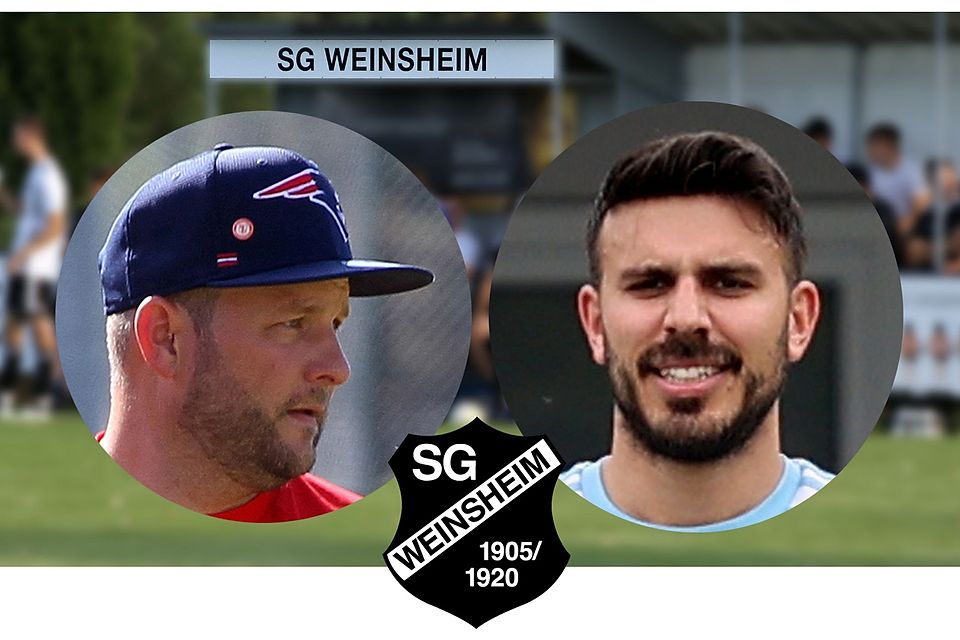 Das neue Trainerduo bei der SG Weinsheim: Andy Baumgartner (links) und Felix Frantzmann.