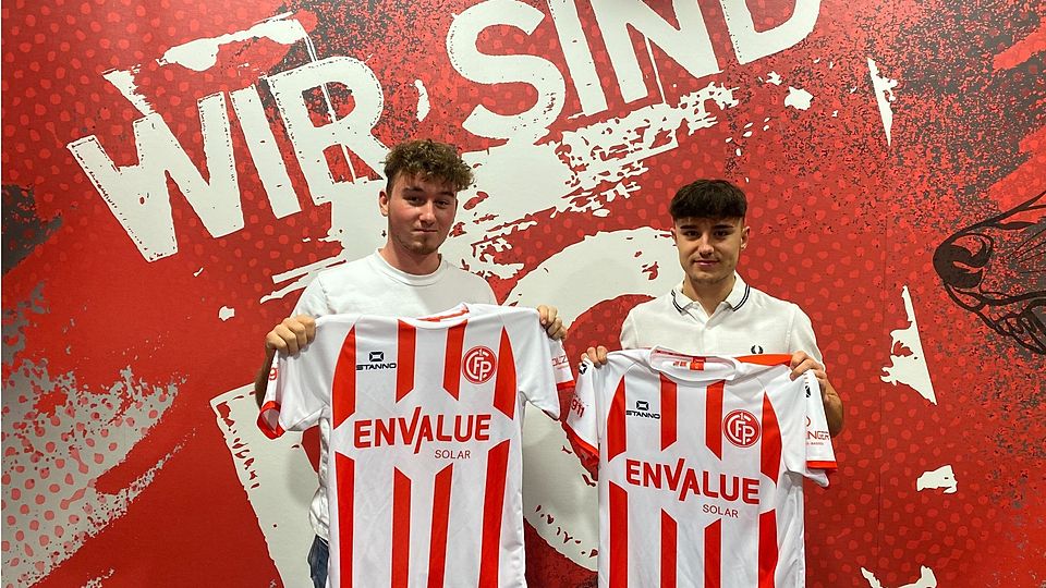 Jonas Steinleitner (li.) und Nico van Beest haben sich dem 1. FC Passau angeschlossen 