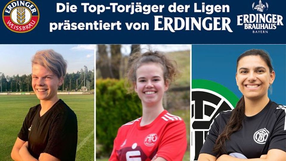 Kristina Spitzer (Mi.) zieht an allen vorbei, Melanie Tremml (li.) und Liliane Raths (re.) zeigen sich ebenfalls treffsicher 