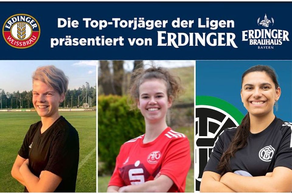 Kristina Spitzer (Mi.) zieht an allen vorbei, Melanie Tremml (li.) und Liliane Raths (re.) zeigen sich ebenfalls treffsicher 