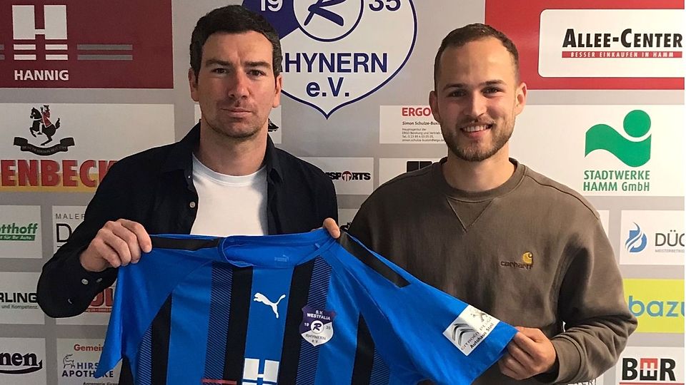 David Schmidt (links), der den Sportlichen Leiter Andreas Kersting beerbt, und Sommerneuzugang Moritz Müller.