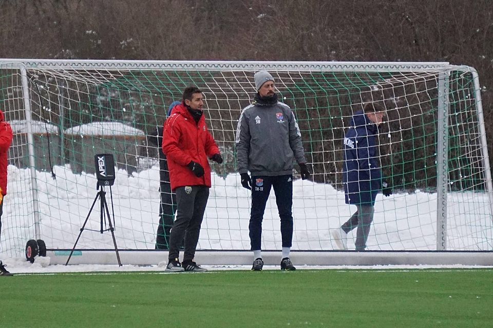 Im regen Austausch: Miroslav  Klose (l.) und Sandro Wagner.
