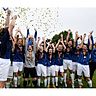 Die Freiburgerinnen jubeln über den Pokalsieg | Foto: Patrick Seeger