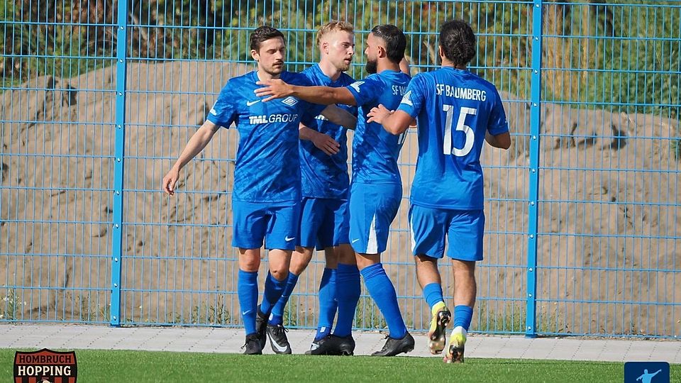 SF Baumberg feiert 2:0-Sieg gegen den TSV Meerbusch