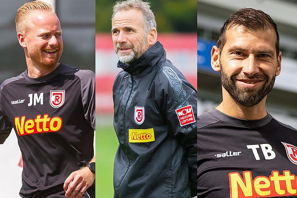 Jonas Maier, Marco Langner und Thomas Barth (v.l.) gehören nicht mehr dem Trainerteam des SSV Jahn an. – Fotos: SSV Jahn