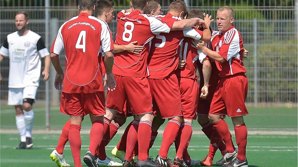 Wollen kommende Saison unter neuem Namen jubeln: Aus der SG Hausen/Fussingen/Lahr soll gemeinsam mit dem SV Ellar der FC Waldbrunn werden. Archivfoto: Klein
