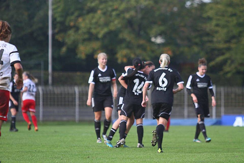 Das Team vom Herforder SV gastiert am Sonntag bei den TSG-Frauen in Hoffenheim.   F: Gottschlich