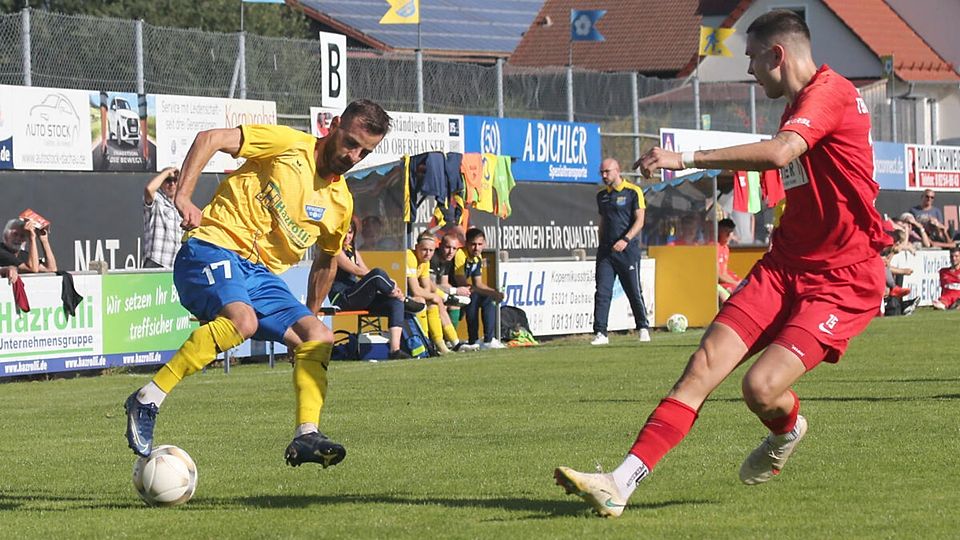 Jeder kann jeden schlagen: Benny Kauffmann (l.) will mit dem FC Pipinsried den TSV Rain austanzen.