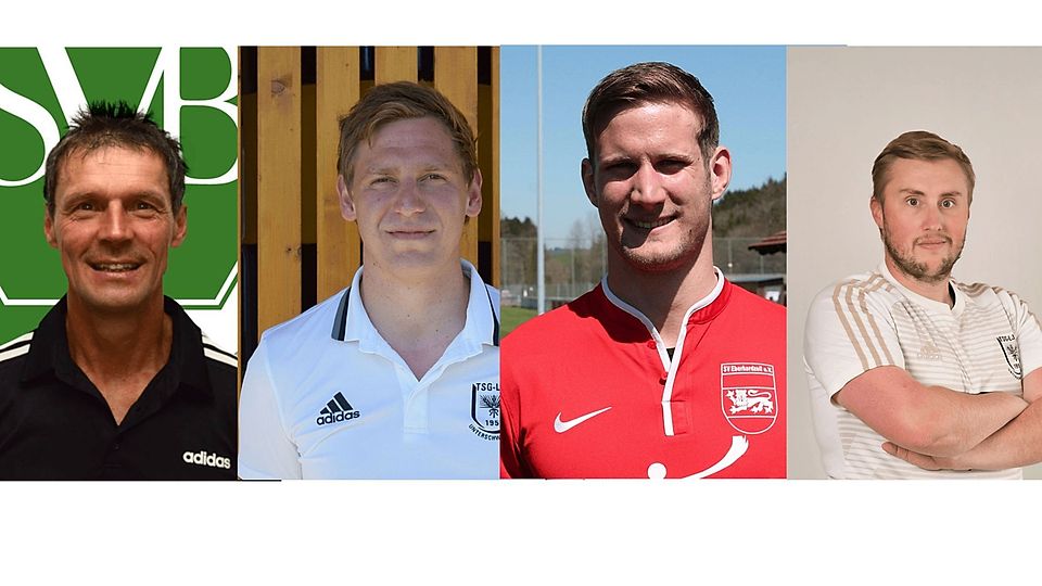 Das Trainerteam für die nächste Saison von links nach rechts: Norbert Badstuber, Fabian Ritscher, Stefan Ott und Stefan Riß 