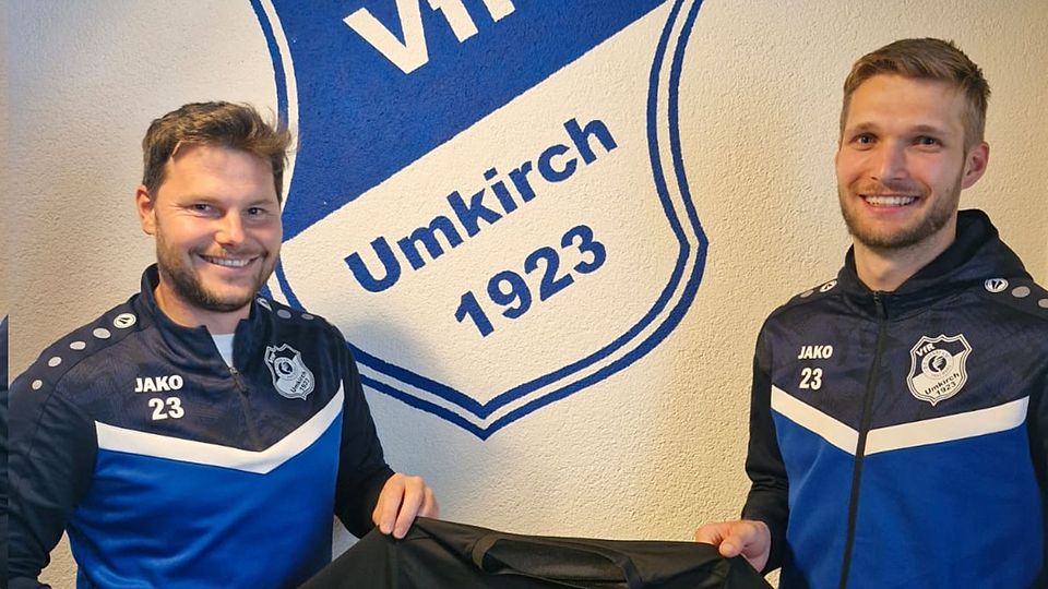 von links: Vorstand Heiko Müllerschön und Neuzugang Finn Buttler