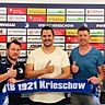 Karsten Zimmer, Toni Lempke und Lars Zimmermann verlängern ihre Verträge um jeweils zwei Jahre beim VfB Krieschow.