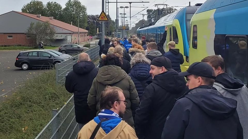 Per Bahn zum FC 47 Leschede 