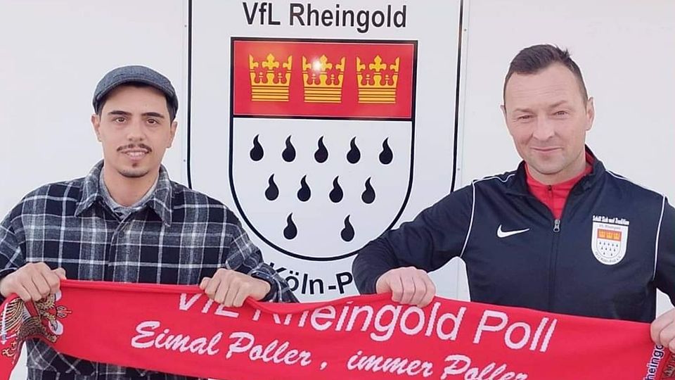 Kemal Özden (li.) wird neuer Trainer des VfL Rheingold Poll.