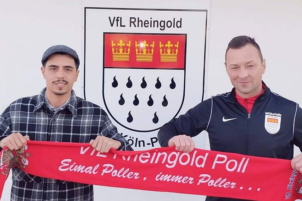 Kemal Özden (li.) wird neuer Trainer des VfL Rheingold Poll.