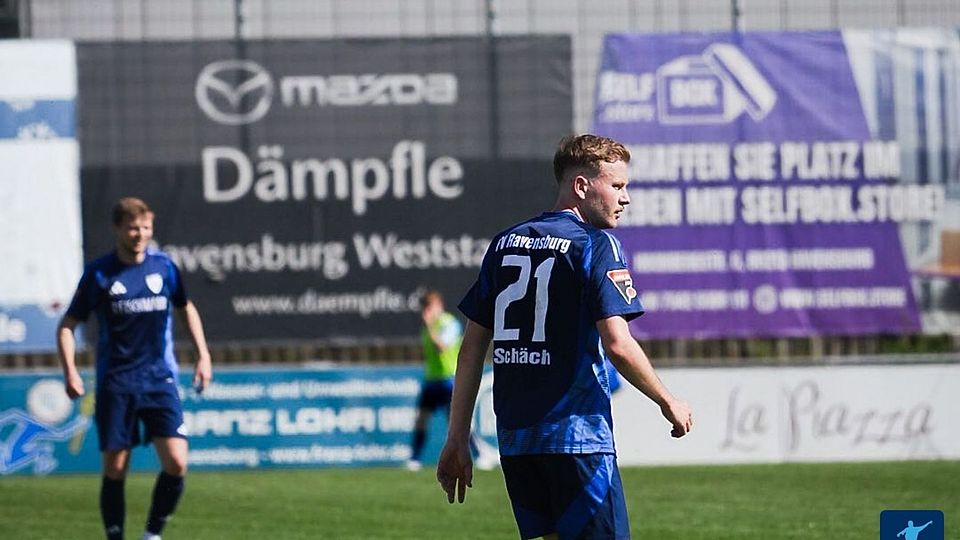 Felix Schäch war zweifacher Torschütze für den FV Ravensburg im Spiel gegen Backnang.