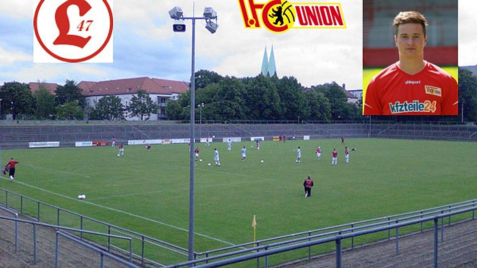 Schmidt und seine neue sportliche Heimat, das Zoschke-Stadion. Fotos: Seppalot13 (Wikimedia), Hupe (Union)