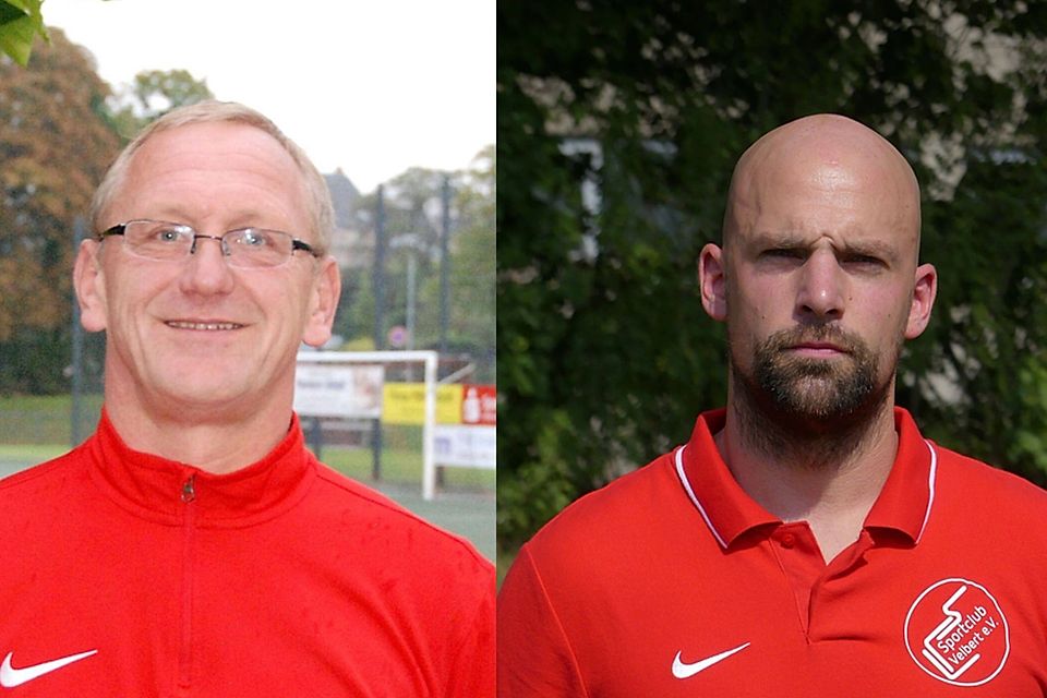 Die Trainer des SC Velbert II: Bobby Schwarz (l.) und Andreas Nitas.