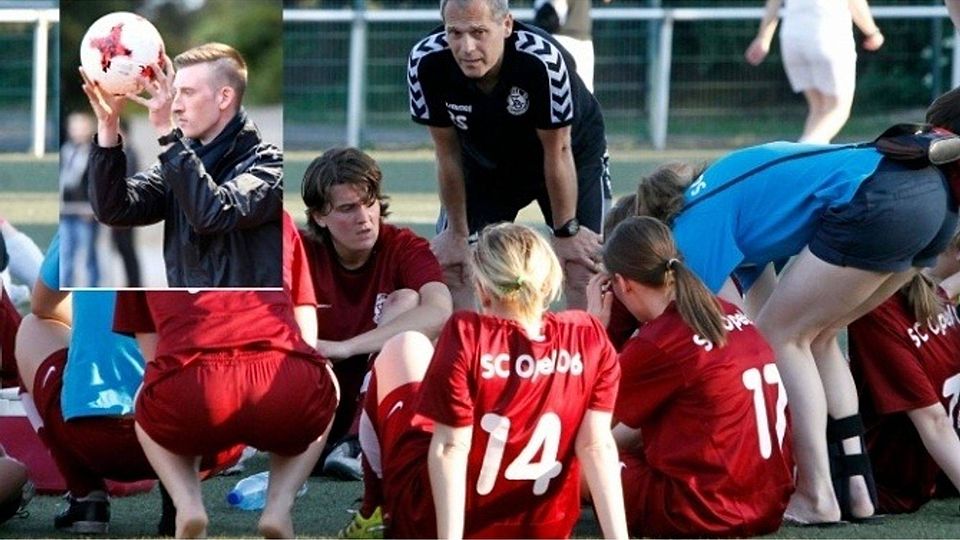 Wechselspiel: Während Ralf Seebold (Mitte) als Coach zurück zu den Fußball-Frauen des SC Opel Rüsselsheim kehrt, verlässt der bisherige Trainer Markus Hauptkorn (kleines Bild) den Hessenligisten. 	Archivfotos: Vollformat/André Dziemballa; Peter Henrich