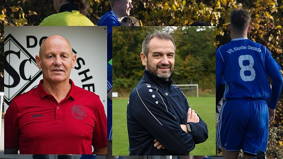 Michael Wirtz (links) übernimmt im Sommer wieder das Traineramt beim VfL Kloster Oesede. Milorad Stojnic (rechts) verlässt den VfL mit sofortiger Wirkung.
