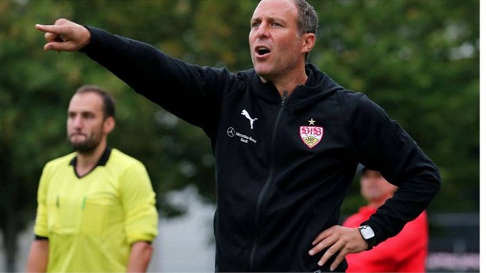 Gibt die Richtung beim VfB Stuttgart II vor: Trainer Marc Kienle. Foto: Baumann
