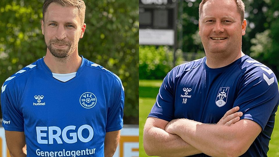 Daniel Framberger (links) ist jetzt Spielertrainer beim VfL Ecknach, nachdem für Thomas Nöbel (rechts) schon nach 40 Tagen wieder Schluss war.