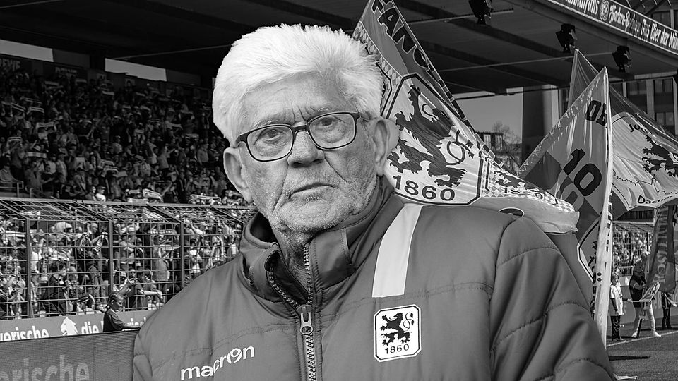 Montage: Werner Lorant vor der 1860-Kurve.