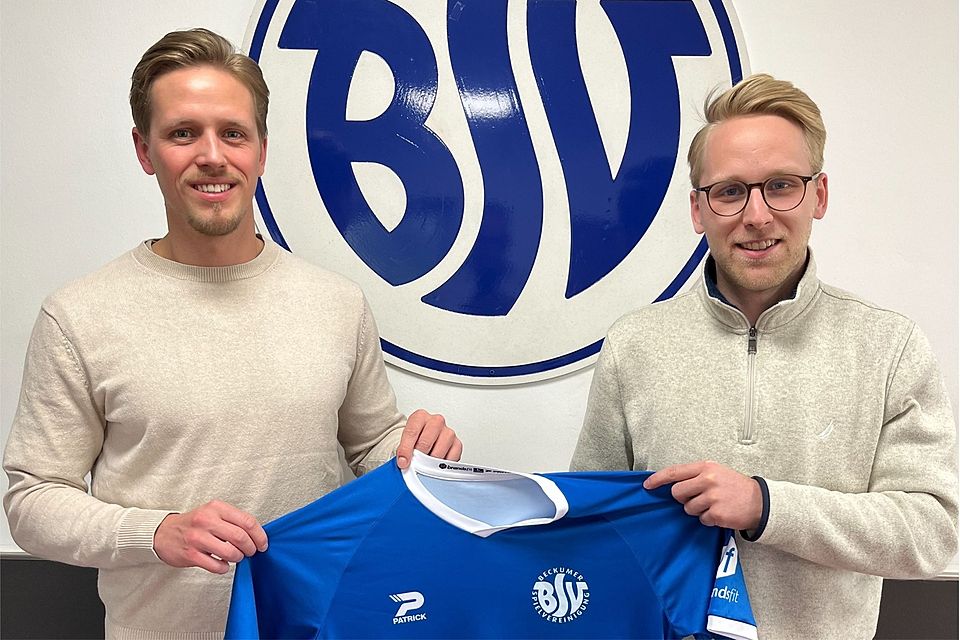 Spielertrainer Jonas Westmeyer (rechts) mit Oliver Cylkowski.